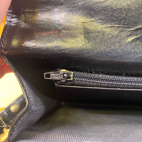 Christian Dior Black Leather Crossbody Bag 
Gold Hardware Clutch /Purse - Picture 5 of 15